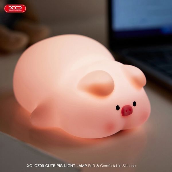 XO OZ09 Little Pink Pig Silicone Pat Light 1200mAh, Pink 240916 фото
