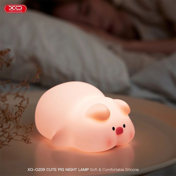 XO OZ09 Little Pink Pig Silicone Pat Light 1200mAh, Pink 240916 фото