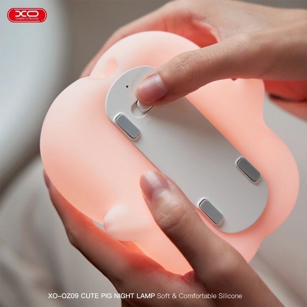 XO OZ09 Little Pink Pig Silicone Pat Light 1200mAh, Pink 240916 фото