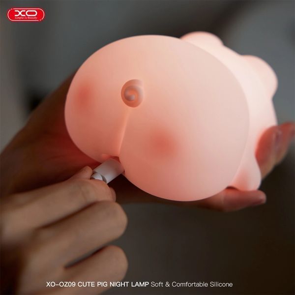 XO OZ09 Little Pink Pig Silicone Pat Light 1200mAh, Pink 240916 фото
