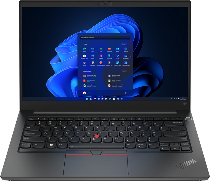 NB Lenovo 14.0" ThinkPad E14 Gen 4 Black (Core i7-1255U 16Gb 1Tb) 206940 фото