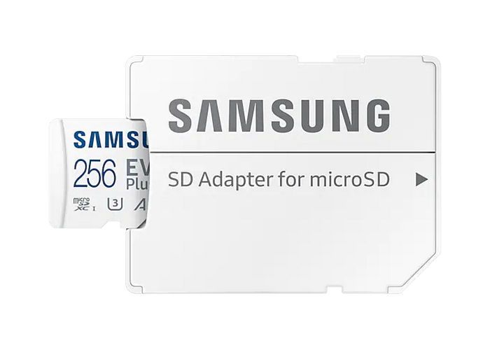 256GB MicroSD (Class 10) UHS-I (U3) +SD adapter, Samsung EVO Plus "MB-MC256KA" (R:130MB/s) 143525 фото