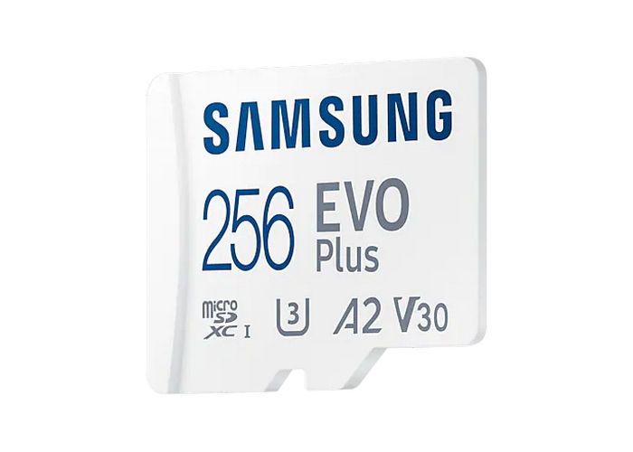 256GB MicroSD (Class 10) UHS-I (U3) +SD adapter, Samsung EVO Plus "MB-MC256KA" (R:130MB/s) 143525 фото