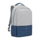 Backpack Rivacase 7567, for Laptop 17,3" & City bags, Gray/Dark Blue 137273 фото 1