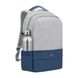 Backpack Rivacase 7567, for Laptop 17,3" & City bags, Gray/Dark Blue 137273 фото 2