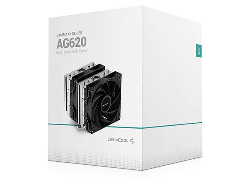 AC Deepcool "AG620" (29.4dBA, 300-1850RPM, 67.88CFM, 2x120mm, 260W, 6/6mm, 1300g.) 144790 фото