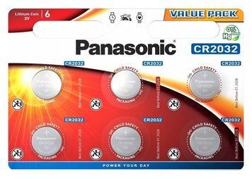 CR2032, Blister*6, Panasonic, CR-2032EL/6B 71636 Imagini