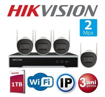 HIKVISION SET Wi-Fi 2 Megapixeli, NK42W0H 6599596 Imagini