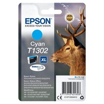 Ink Cartridge Epson Singlepack T1302 DURABrite Ultra Ink, Cyan, C13T13024012 148660 Imagini