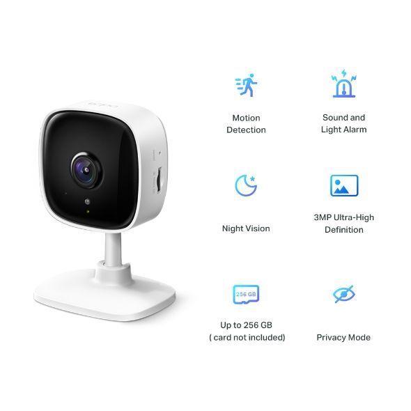 TP-Link TAPO C110, 3Mpix, Home Security Wi-Fi Camera 129406 фото