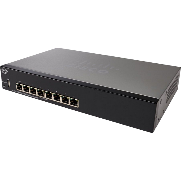 .8-port 10/100Mbps Managed Switch Cisco SF350-08 120715 фото