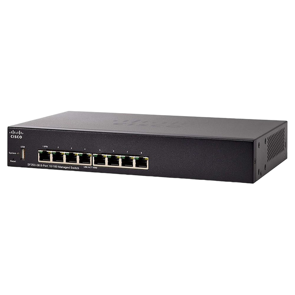 .8-port 10/100Mbps Managed Switch Cisco SF350-08 120715 фото