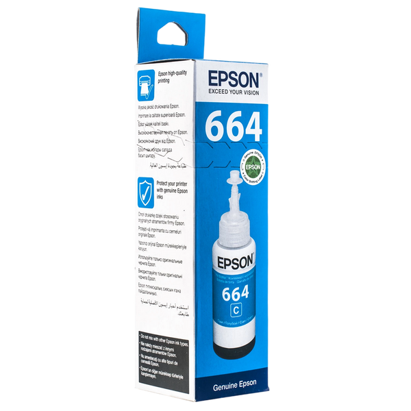 Ink Epson C13T66424A cyan bottle 70ml 48401 фото