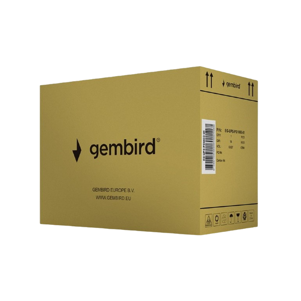 UPS Gembird EG-UPS-PS1000-01,1000VA/800W,Line Interactive,Sinewave,LCD,AVR,USB,RJ45, 2xSchuko, 3xIEC 207966 фото