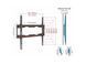 Wall Mount No-Drill Barkan 'ND300'' Black 19" - 65" Fixed, max.37kg, VESA mm: up to 400x400mm 144215 фото 1