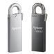 128GB USB3.1 Flash Drive Apacer "AH15A", Dark Gray, Metal, Keychain-Carabin,Capless (AP128GAH15AA-1) 120304 фото 2