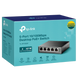 .5-port 10/100M TP-LINK PoE Switch, TL-SF1005P, with 4 Port PoE, 67W Budget, steel case 87070 Imagini 3