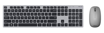 Wireless Keyboard & Mouse Asus W5000, Ultra-thin, Metal-like finish, Silent, 1xAA/2xAAA, Grey 97283 фото