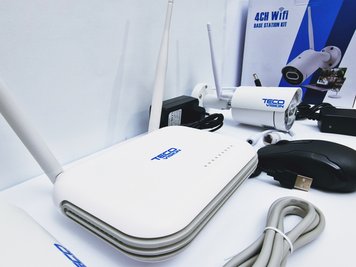 TECO Набор из 2 камер Wi-Fi, NVR Wi-Fi 3 Мегапикселя Цветной ночной микрофон KWF2CH3MP KWF2CH3MP фото