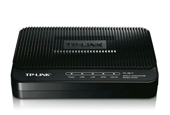 ADSL Router TP-LINK "TD-8817",1xEthernet port+1xUSB, ADSL/ADSL2/ADSL2+, Splitter, Annex A 50171 фото