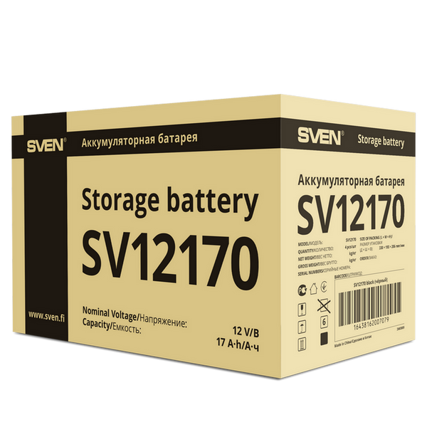 Baterie UPS 12V/ 17AH SVEN, SV-0222017 76114 фото