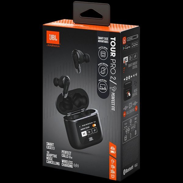 True Wireless JBL Tour Pro 2 Black Active Noise Cancelling with Smart Ambient 211951 фото