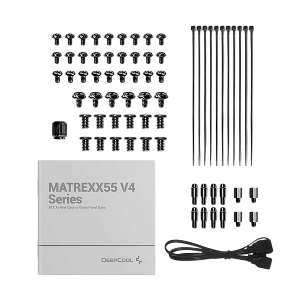 Case ATX Deepcool MATREXX 55 MESH v4, w/o PSU, 3x140mm & 1x120mm ARGB Вентиляторs, 2xUSB3.0, Front Mesh, Te 222097 фото