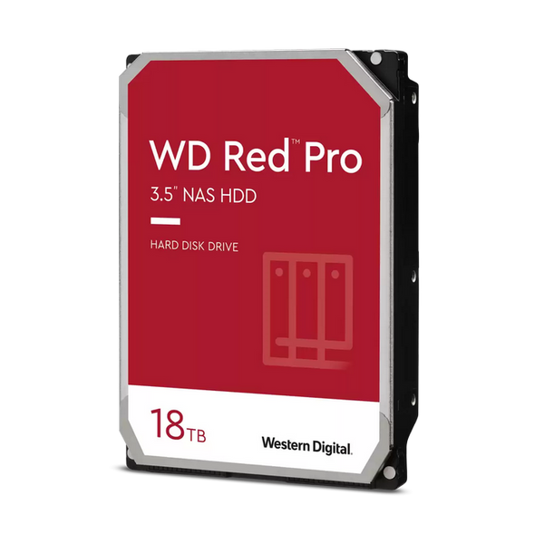 3.5" HDD 18.0TB-SATA-512MB Western Digital "Red Pro (WD181KFGX)", NAS, CMR, 7200rpm, 2.5M (MTBF) 214064 фото