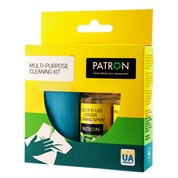 Cleaning set Universal PATRON "F3-019" Twice (Sprey 50ml+Wipe) Patron 110479 фото