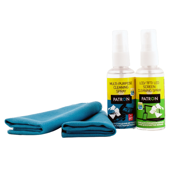 Cleaning set Universal PATRON "F3-019" Twice (Sprey 50ml+Wipe) Patron 110479 фото