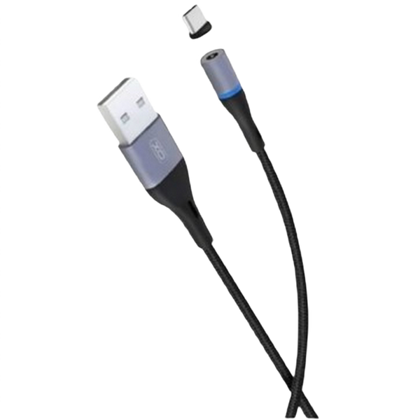 Magnetic Type-C Cable XO, NB125, Black 128755 фото