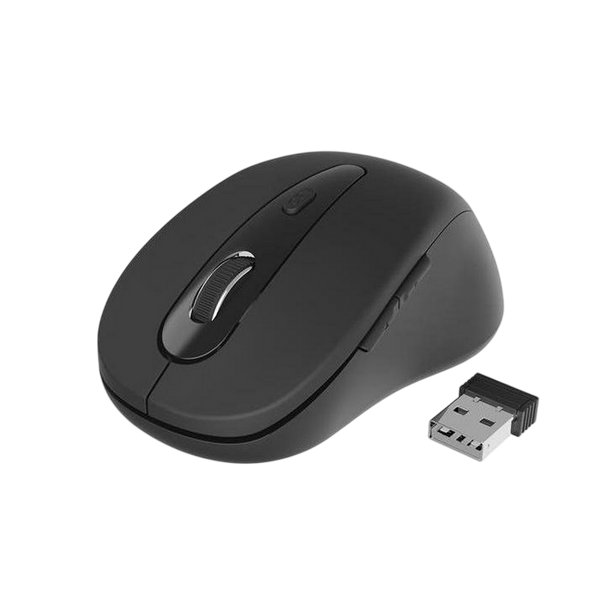 Wireless Mouse Gembird MUSW-6B-01, Optical, 800-1600 dpi, 6 buttons, Ambidextrous, 2xAAA, Black 105376 фото