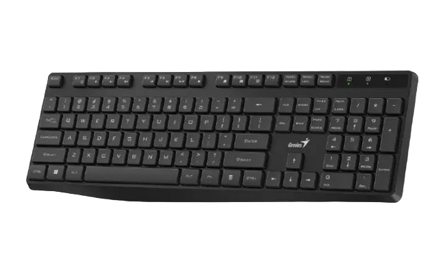 Wireless Keyboard Genius KB-7200, 12 Fn Keys, Chocolate keys, Battery indicator, 2xAAA, 2.4 GHz, EN/ 207093 Imagini