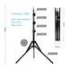 Tripod cu Lampa Circulara Selfie Ring Light 3 colors HQ-23NS 23", Black 247585 Imagini 5