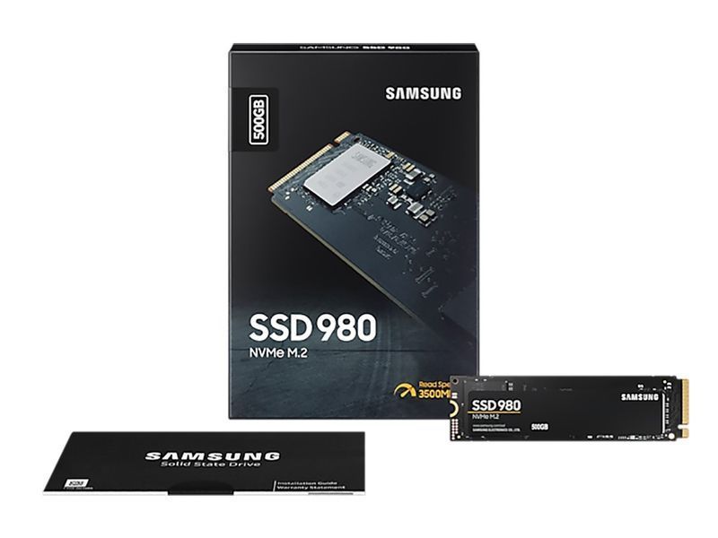 .M.2 NVMe SSD 500GB Samsung 980 [PCIe 3.0 x4, R/W:3100/2600MB/s, 400/470K IOPS, Pablo, TLC] 125622 фото
