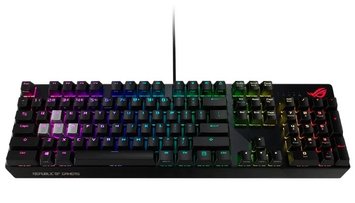 Gaming Keyboard Asus Strix Scope RX, Optical, for FPS, Aura Sync RGB, IP56, USB 2.0 passthrough, USB 124332 фото