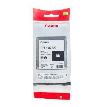 Ink Cartridge Canon PFI-102Bk black,130ml for iPF765,760,755,750,720,710,700,655,650,610,605 40198 Imagini