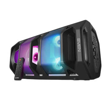 Speakers SVEN "PS-670" 65W, Black, TWS, Bluetooth, FM, USB, microSD, LED-display, RC, 2x4400mA* 139651 фото