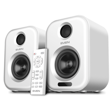 Speakers SVEN MC-5, white, 50W, Bluetooth, RCA*2, USB, Optical, RC 230662 фото