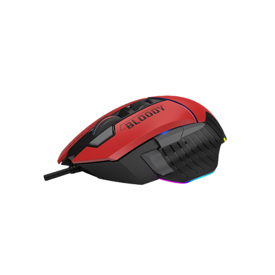 Gaming Mouse Bloody W95 Max, 100-12000dpi, 10 buttons, 35G, 250IPS, Extra Fire Wheel, RGB,USB, Red 203875 фото