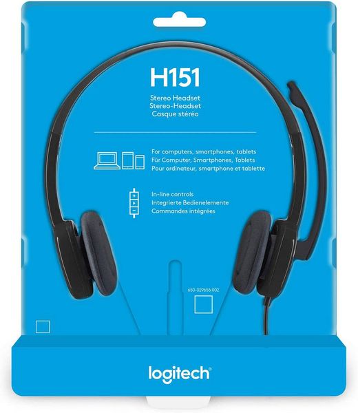 Headset Logitech H151, Mic, 1 x mini-jack 3.5mm 89041 фото