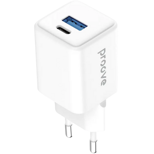 Incarcator Proove Pocket Gan 30W (Type-C + USB), White 249235 фото