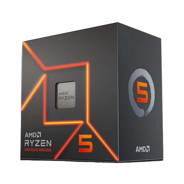Procesor AMD Ryzen 5 7500F (3.7-5.0GHz, 6C/12T, L2 6MB, L3 32MB, 5nm, 65W), Socket AM5, Tray 208140 Imagini