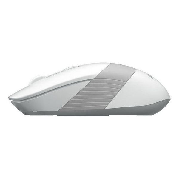 Wireless Mouse A4Tech FG10, Optical, 1000-2000 dpi, 4 buttons, Ambidextrous, 1xAA, White/Grey, USB 112660 фото