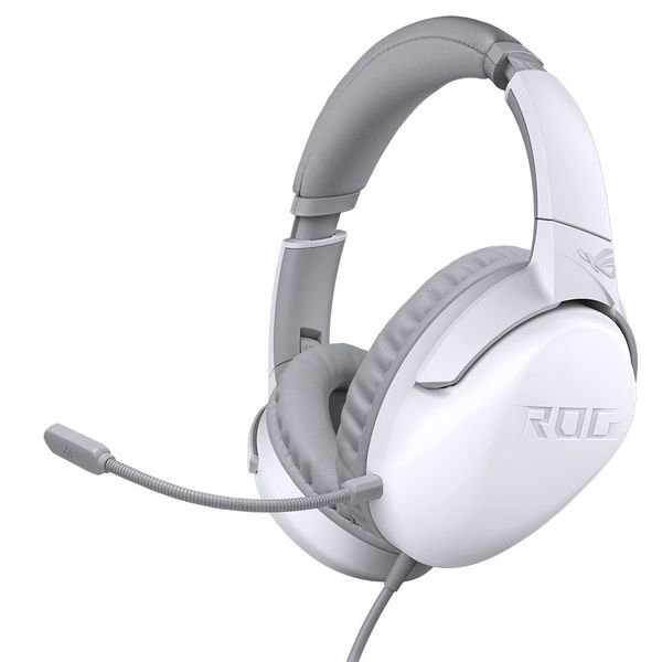 Gaming Headset Asus ROG Strix Go Core, 40mm driver, 32 Ohm, 20-20kHz, 252g, Foldable design, White 136423 фото