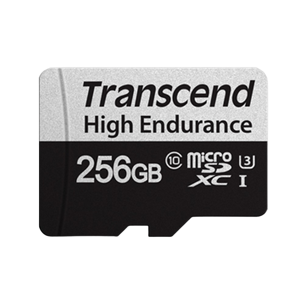 .256GB MicroSD (Class 10) UHS-I (U3),+SD adapter, Transcend "TS256GUSD350V" (R/W:95/45MB/s,Endurance 128721 Imagini