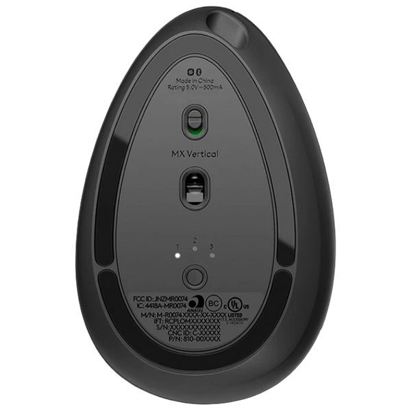 Wireless Mouse Logitech MX Vertical, 400-4000 dpi, 6 buttons, Ergonomic, 135g., 57&deg; tilt, , 240mAh, 114537 Imagini