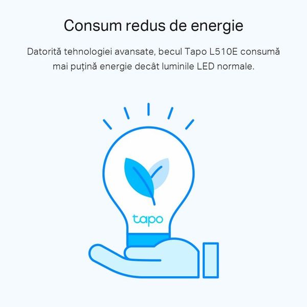 TP-LINK "Tapo L510E", Smart Wi-Fi LED Bulb with Dimmable Light, 2700K, 806lm 136352 фото