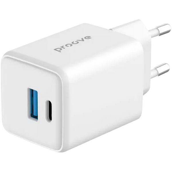 Incarcator Proove Pocket Gan 30W (Type-C + USB), White 249235 фото