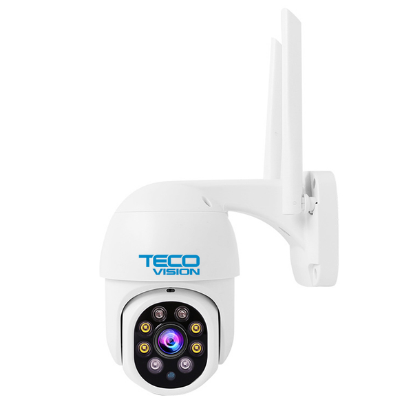 TECO VISION 2-мегапиксельная купольная PTZ-камера с звуком 360° и микрофоном, 128 ГБ, WIFI PTZ2DF фото